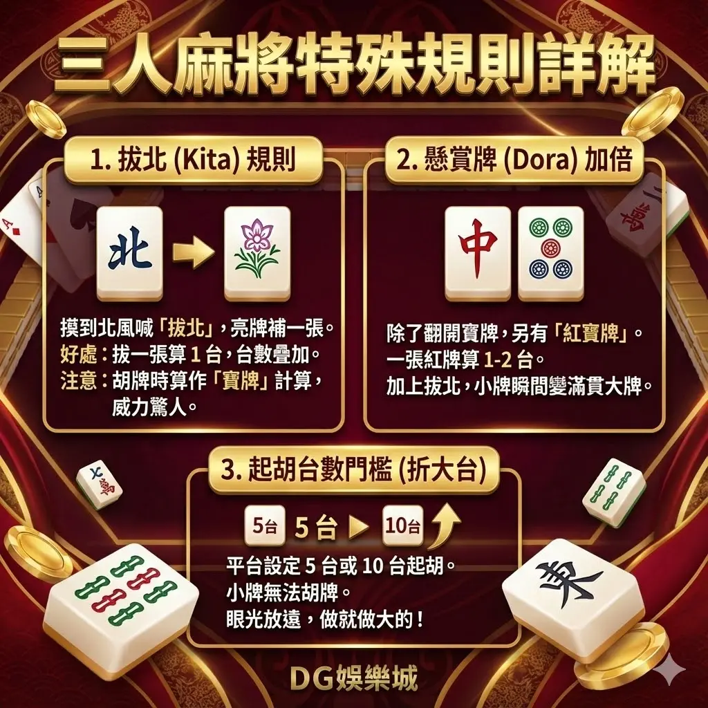 三人麻將台數特殊規則